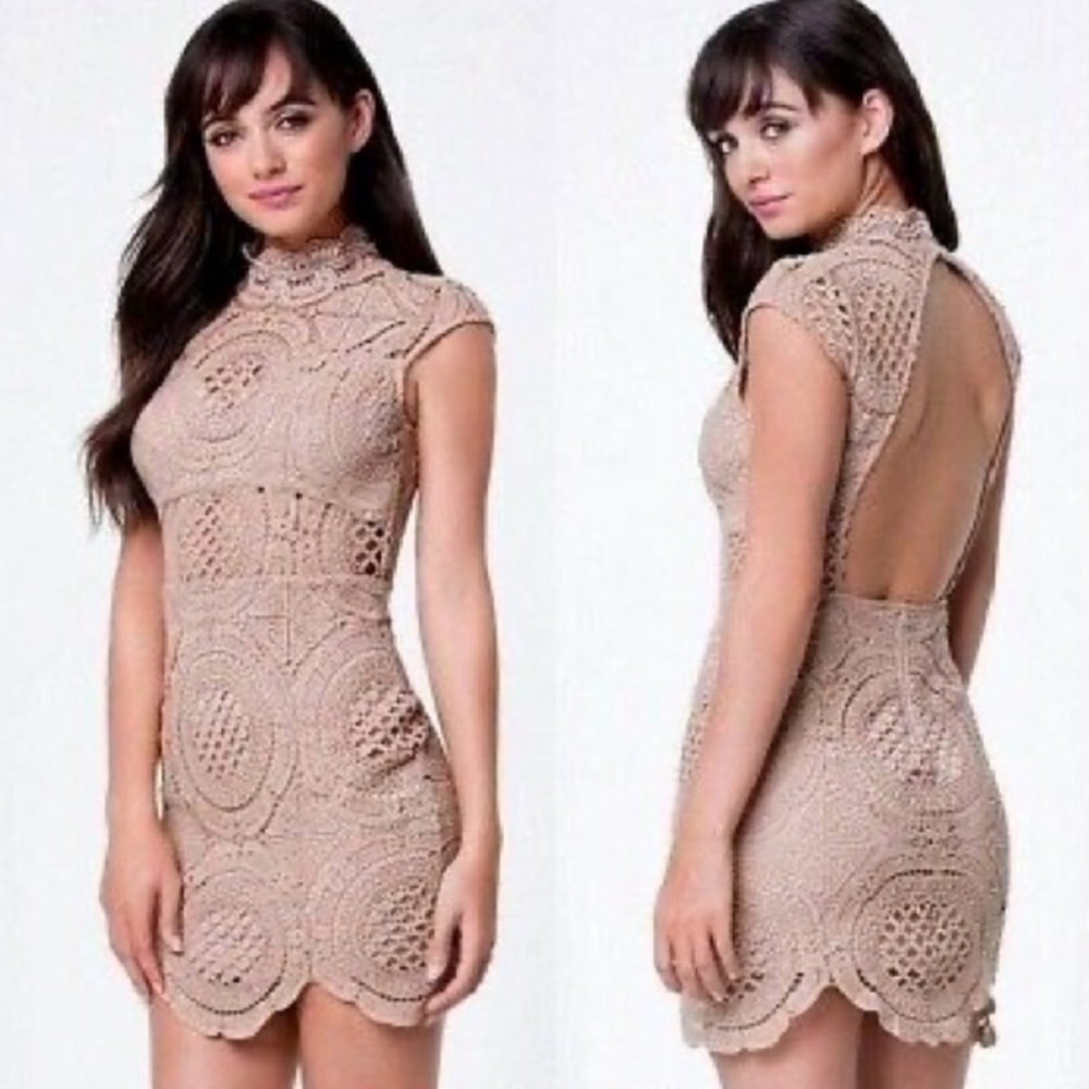Bebe crochet dress